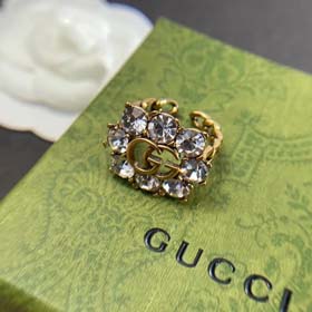 GUCCI Limited edition G live ring with diamonds for women(39 styles)-2064